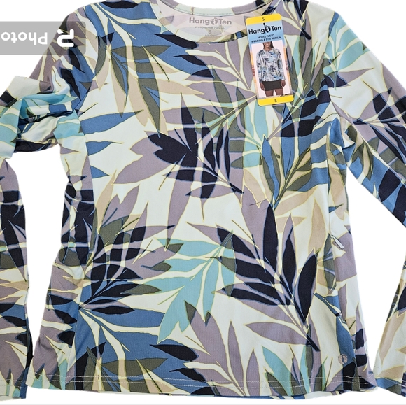 Hang Ten womens size S NWT! UPF 50+, rash guard, quick dry, long sleeve. - Picture 4 of 9